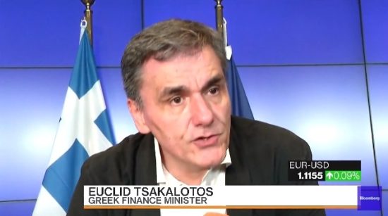 Τσακαλώτος στο Bloomberg: «Είναι αυτό που θέλαμε; Όχι, αλλά είναι κάτι…»