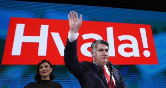 Ο Ζόραν Μιλάνοβιτς εξελέγη νέος πρόεδρος της Κροατίας