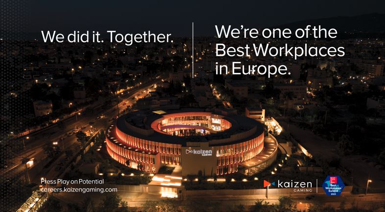 Στα Best Workplaces In Europe 2023 η Kaizen Gaming