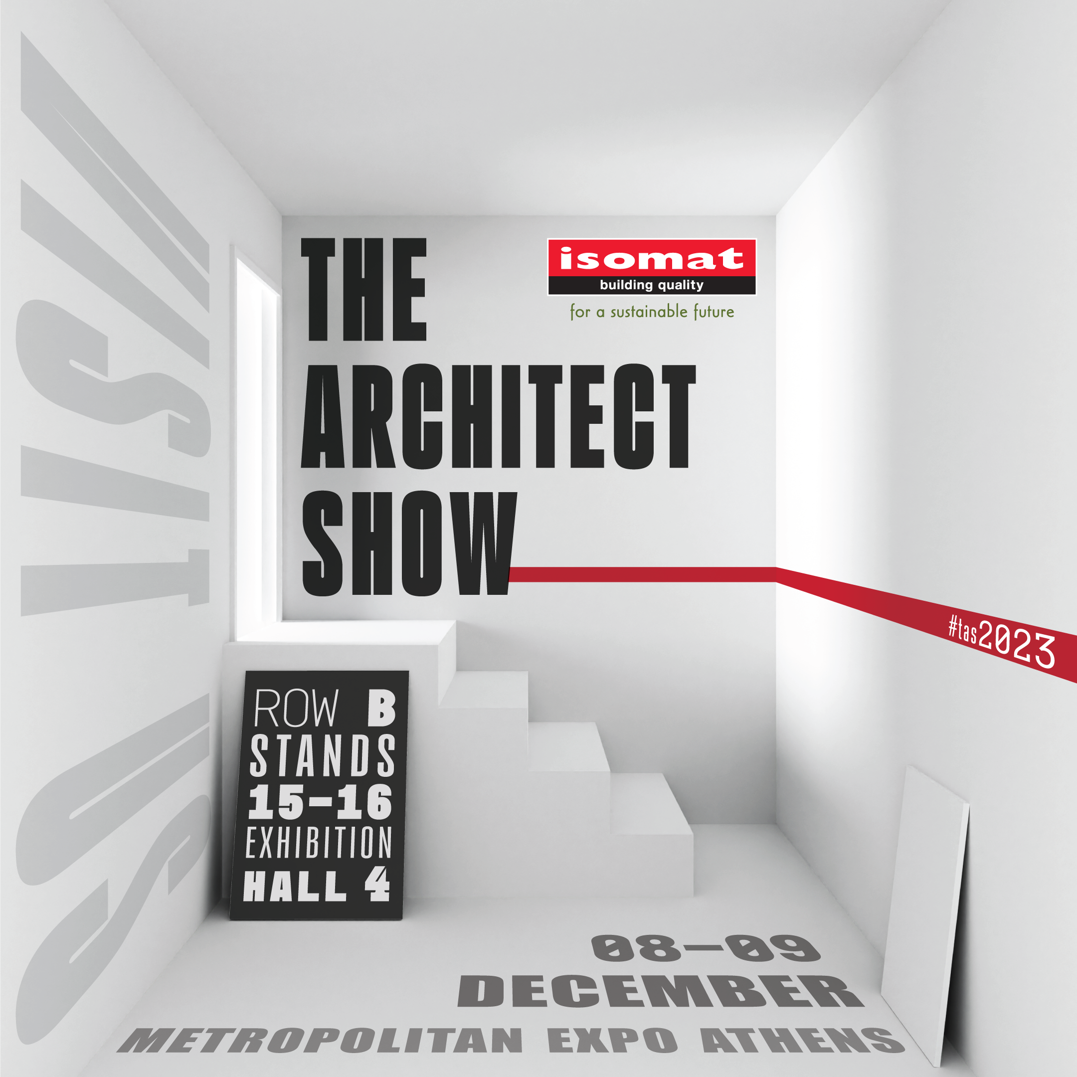 Η ISOMAT συμμετέχει για 3η φορά στο The Architect Show!