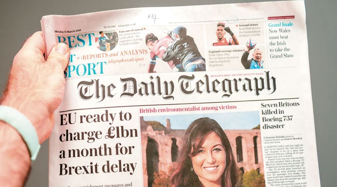 FT: Κοντά σε Deal £550 εκατ. για την Telegraph ο ιδιοκτήτης της New York Sun