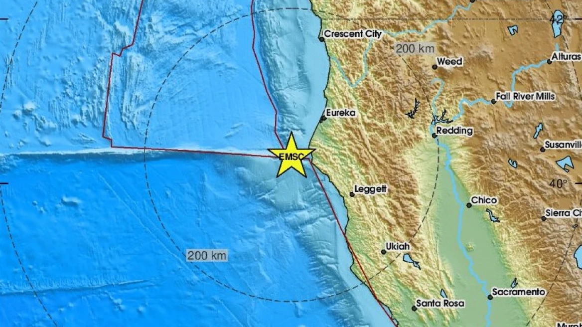Σεισμός 7 Ρίχτερ κοντά στις ακτές της βόρειας Καλιφόρνιας – Ήρθη η προειδοποίηση για τσουνάμι Tweets) (Upd)