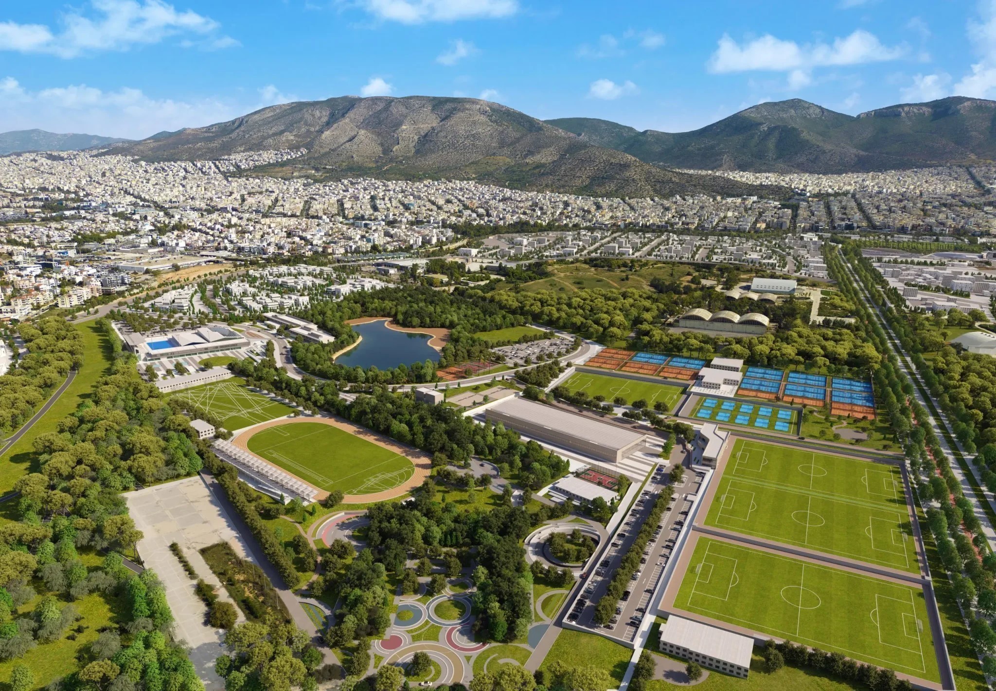 Πώς προχωρούν τα έργα για το Sports Park και τις αθλητικές εγκαταστάσεις στο Ελληνικό (Pics)